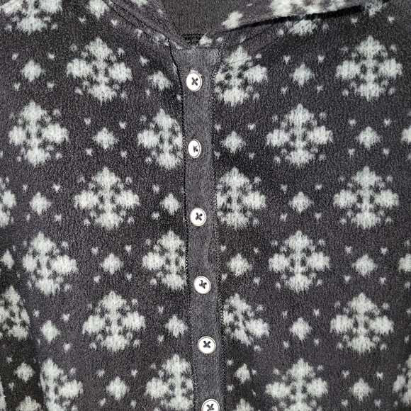 Olsenboye Pullover‎ Womens L Hoodie Charcoal Fleece Drawstring Bottom - Picture 3 of 12